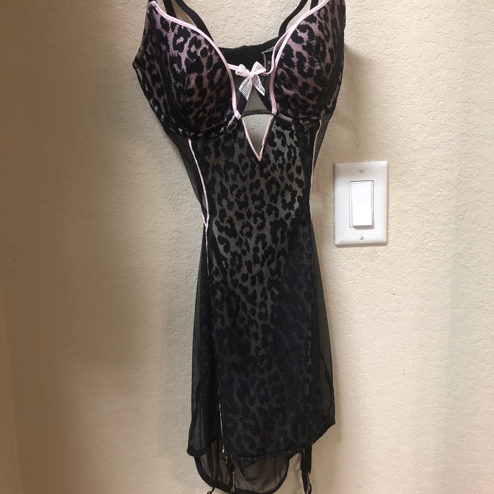 Victoria Secret lingerie sheer mini dress.